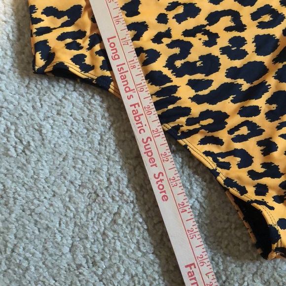 one shoulder leopard print one piece tank swim body suit - Picture 11 of 12